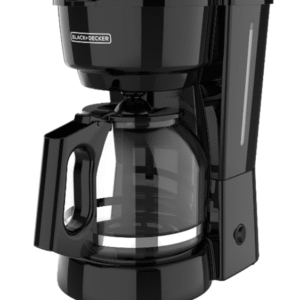 BLACK+DECKER Coffee Maker with Vortex Technology, Non-Drip Carafe, Easy Pour, Removable Filter Basket, Easy On/Off Switch