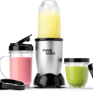 Magic Bullet Blender, Small, Silver, 11 Piece Set