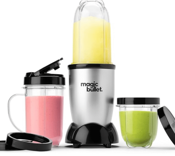 Magic Bullet Blender, Small, Silver, 11 Piece Set