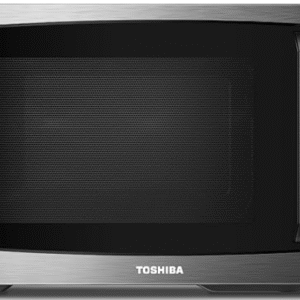 TOSHIBA ML-EM09PA(BS) Small Microwave Oven with 6 Auto Menus, Mute Function & Child Lock, LED Lighting, Perfect for Apartment, 0.9 Cu Ft, 10.6 Inch Removable Turntable, 900W, Black Stainless Steel