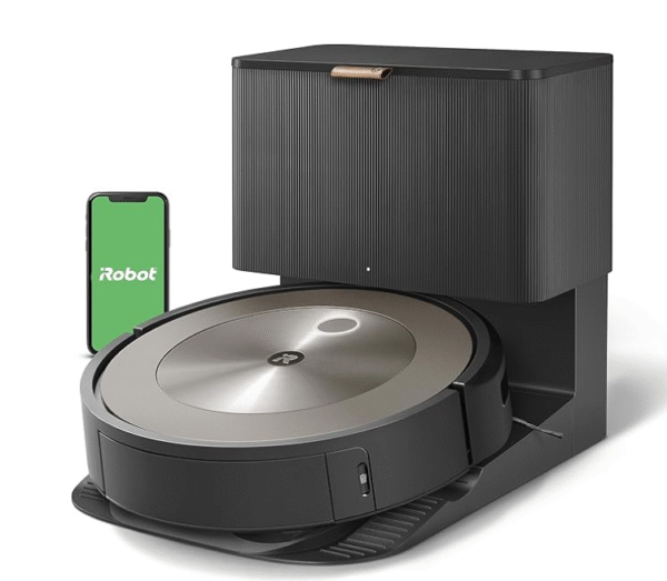 iRobot Roomba j9+ Self-Emptying Robot Vacuum – Powerful Suction, Identifies and Avoids Obstacles Like pet Waste, Self-Empties for 60 Days, Best for Homes with Pets, Smart Mapping, Works with Alexa​