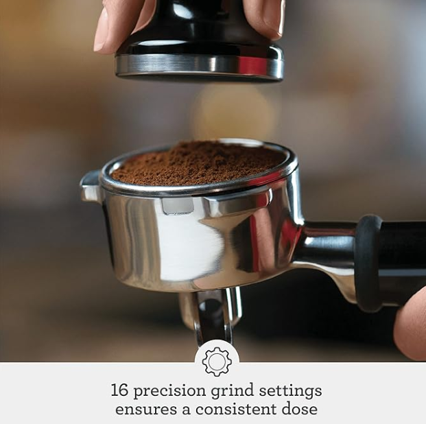 Breville Barista Express Espresso Machine BES870BSXL, Black Sesame - Image 3