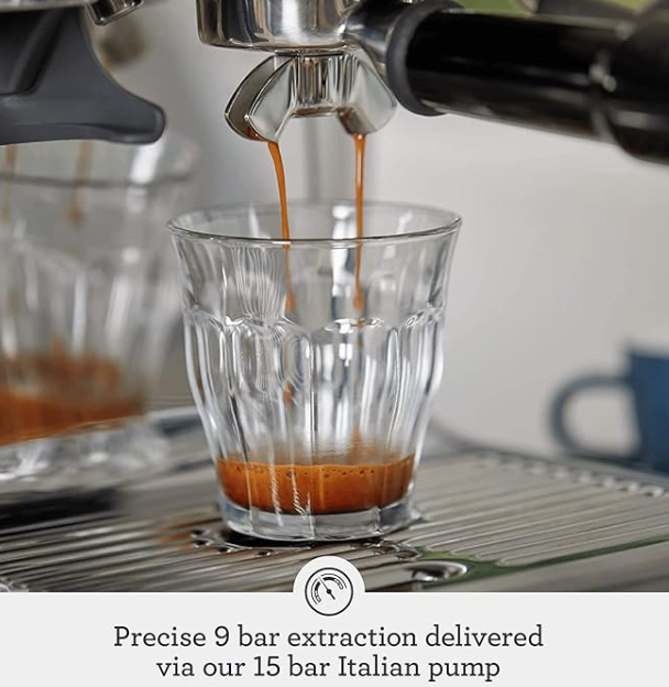 Breville Barista Express Espresso Machine BES870BSXL, Black Sesame - Image 4