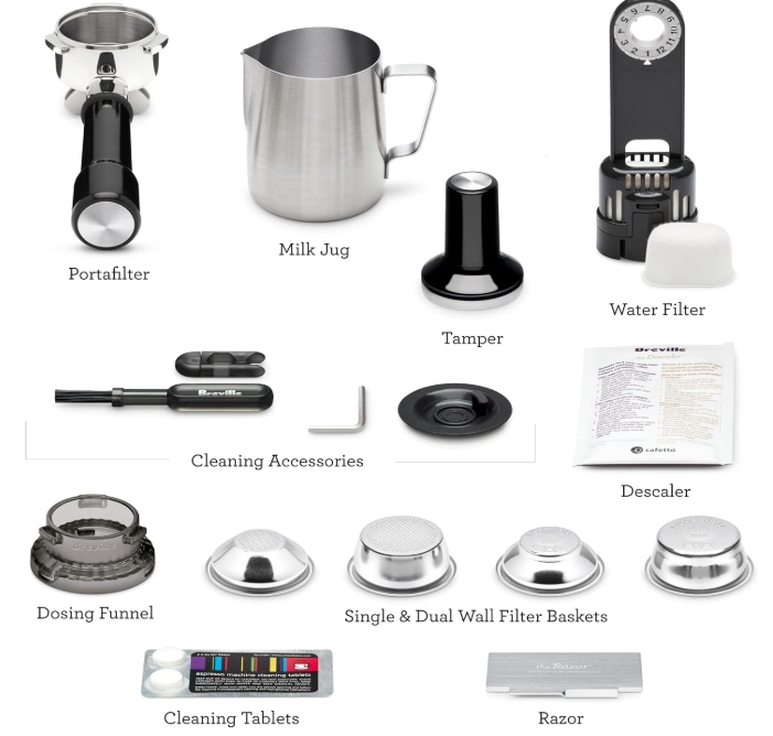 Breville Barista Express Espresso Machine BES870BSXL, Black Sesame